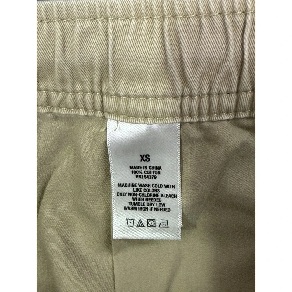 Aero‎ Joggers Mens XS Tan Khaki Pants Drawstring Pullon Elastic Waist Stretch